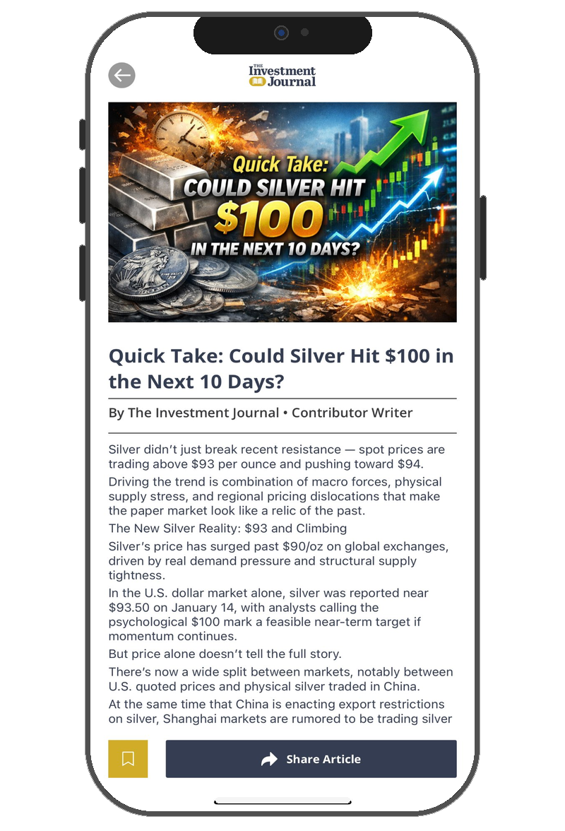 The Investment Journal on mobile